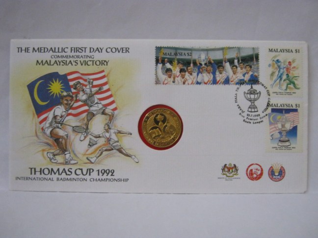 19920725 KL Thomas Cup 1992 medallic front