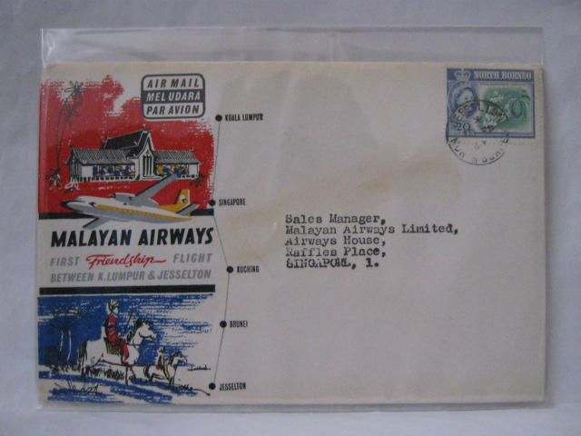 19630910 Malayan Airways Jesselton - Singapore