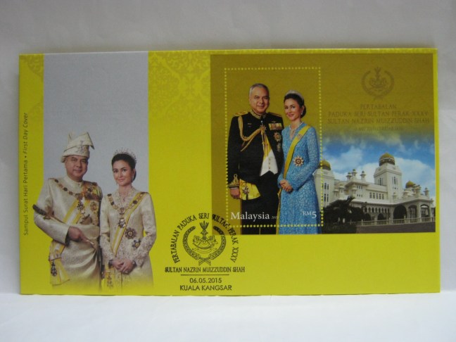 20150506 Kuala Kangsar Installation Sultan Perak MS misprint envelope