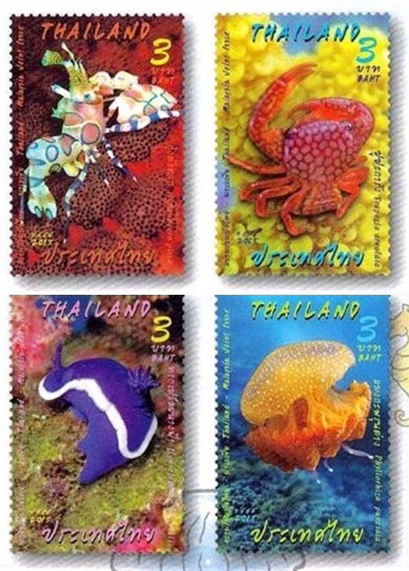 Thailand Post Marine Creatures Malaysia Thailand Joint Issue
